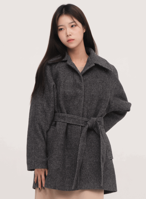 Belted Half Coat