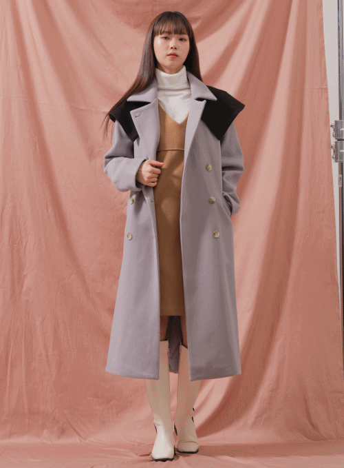 Color Matching Long Coat