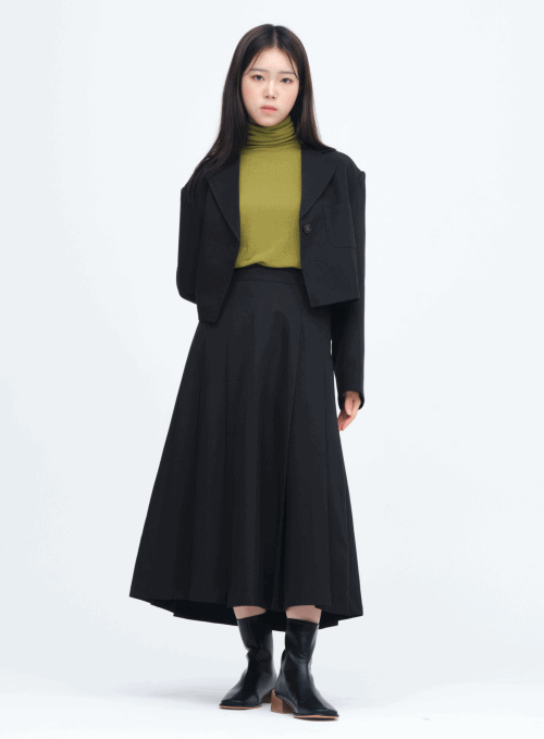 Single Button Crop Jacket