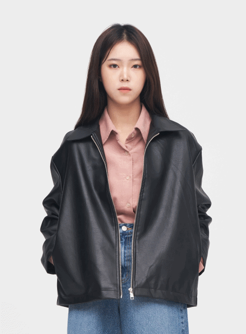 Faux Leather Jacket