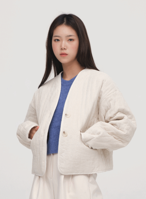 Corduroy Padded Jacket