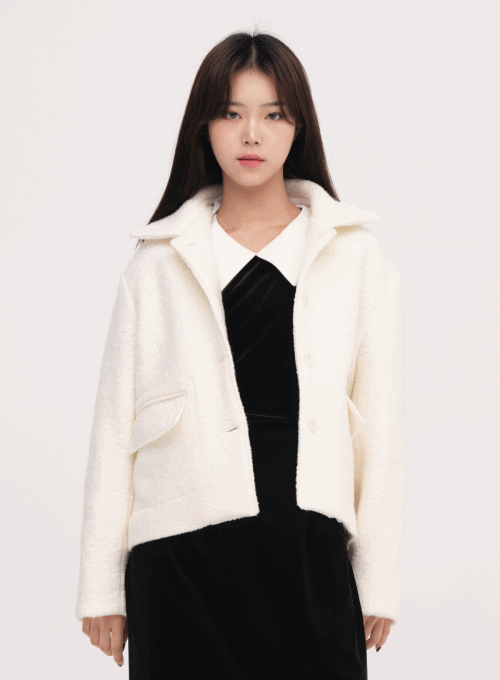 Button-Up Wool Jacket