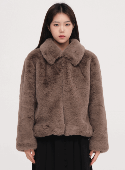 Short Faux Fur Jacket