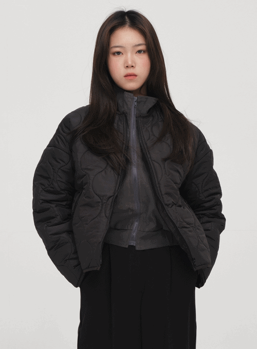 Quilted Stitch Padded Jacket