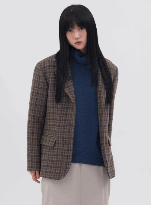 Check Pattern Blazer