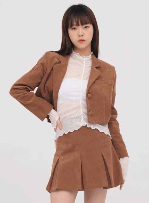 Corduroy Crop Jacket