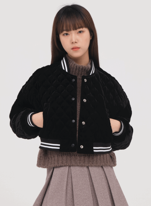 Velvet Varsity Jacket