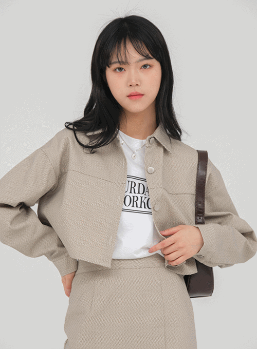 Cotton Cropped Blazer