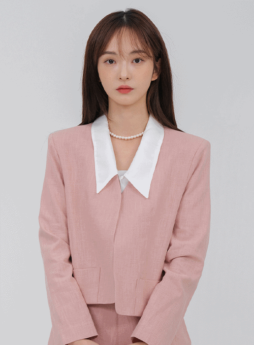 Pastel Linen Open Jacket OA28