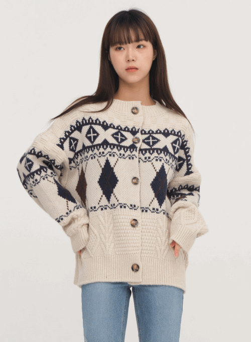 Winter Pattern Cardigan