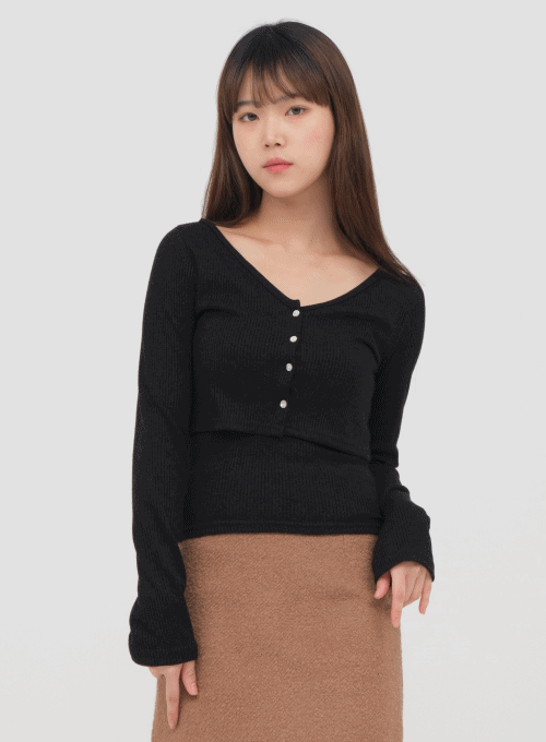 Cropped Cardigan and Cami Set
