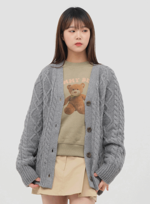 Cable Knit Cardigan