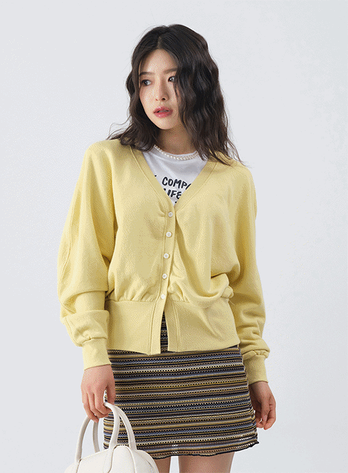 Puff Sleeve Cardigan OM04
