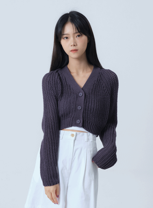 Picnic Crochet Knitted Cardigan OM11