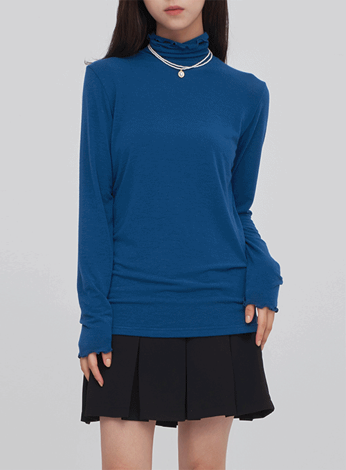 All Day Wave Trim Neck T shirt