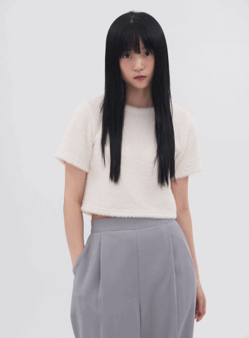 Cropped Short Sleeve T-Shirt