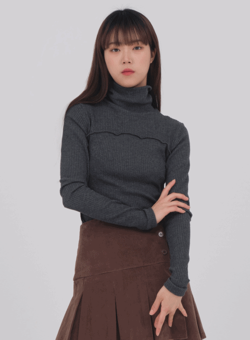 Ribbed Turtleneck