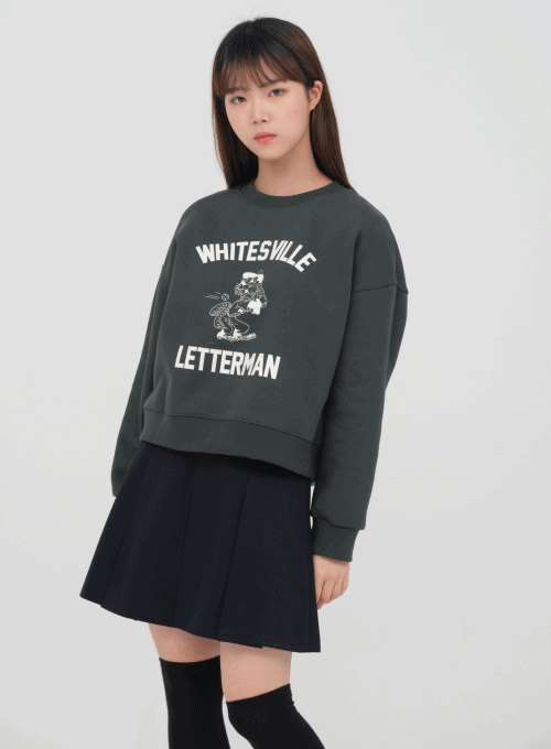 Sweatshirt with Graphic Print