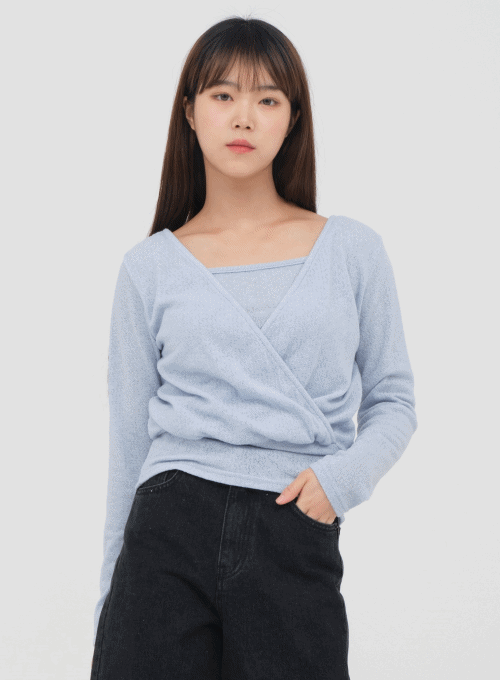 Wrap Knit and Cami Set