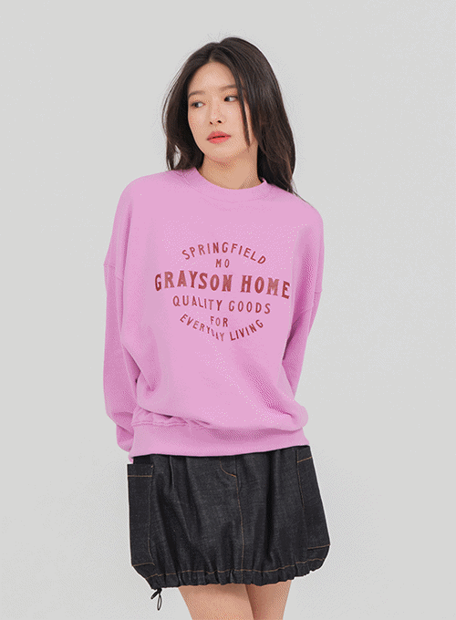Sweatshirt with Graphic Print U2202