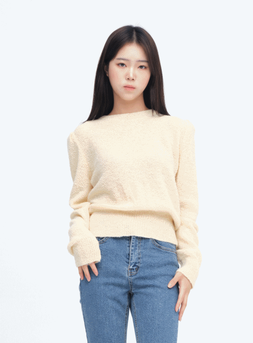 Puff Sleeve Cotton Candy Knit