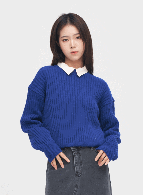 Lambs Wool Short Knit Sweater