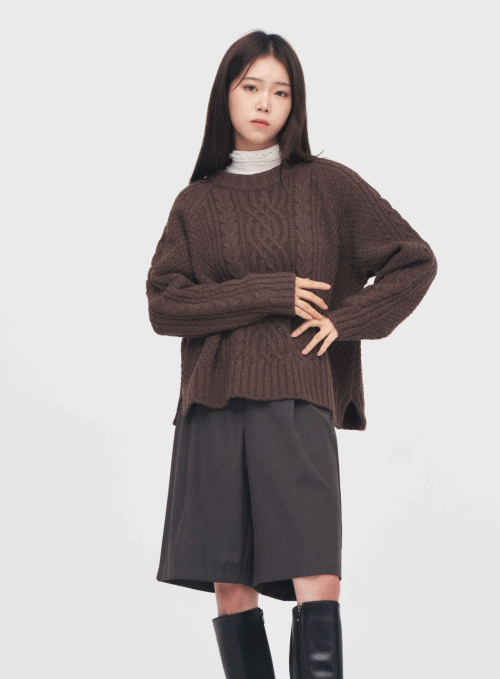 Pretzel Pattern Thick Knit