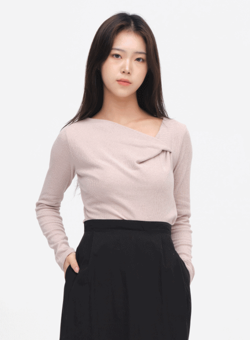 Twisted Knit T-Shirt