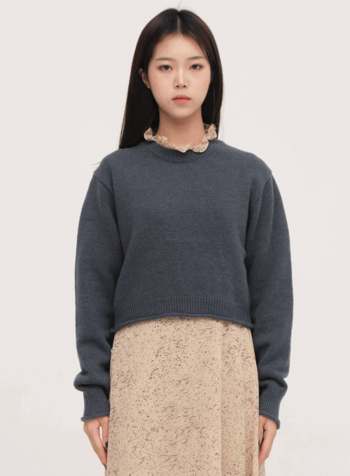 Wool Crop Knit
