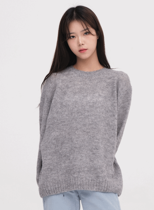 Loose Fit Long Wool Knit
