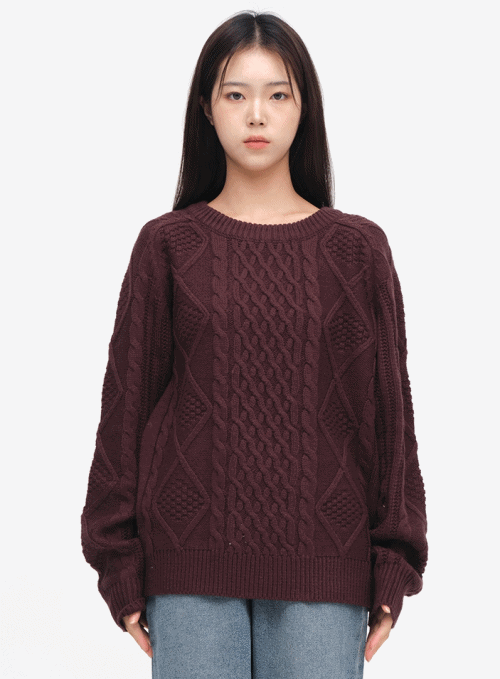 Wool Twist Cable Knit