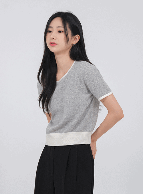 Wool Short Sleeve Knit F16