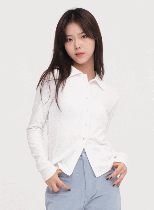 Elastic Collar Shirt