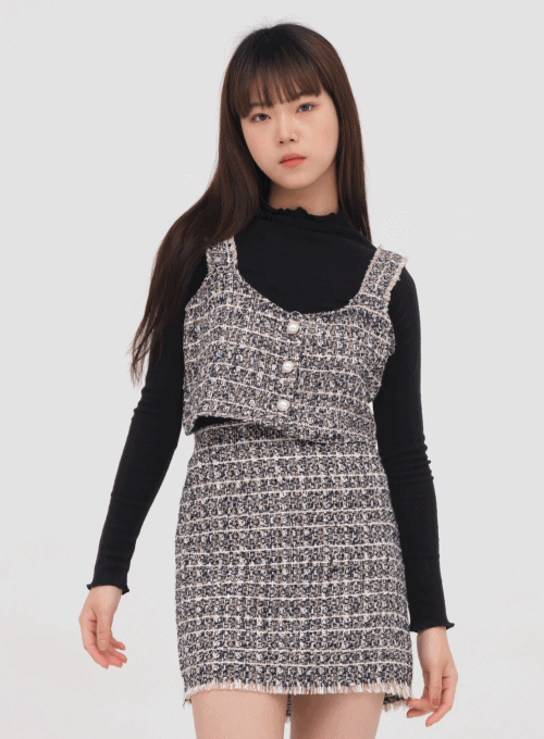 Tweed Bustier