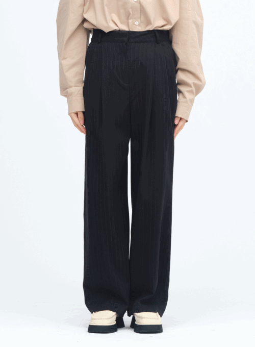 Mannish Wide Leg Slacks