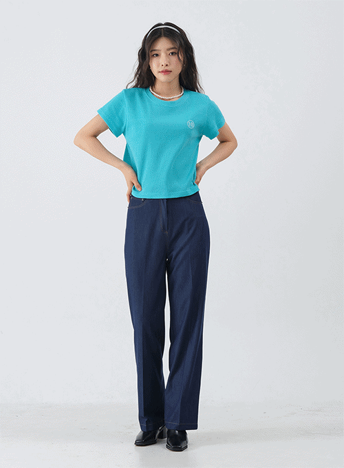 Jean-Style Summer Wide Pants OM6