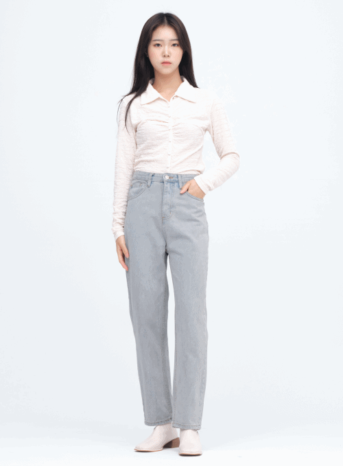 Straight Fit Denim Pants