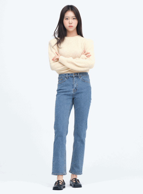 Straight Fit Denim Pants