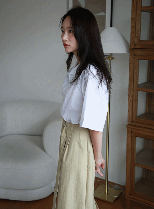 Dry Nylon Belted Skirt