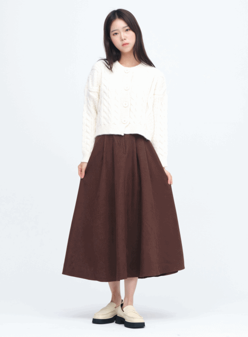 Flared Long Skirt
