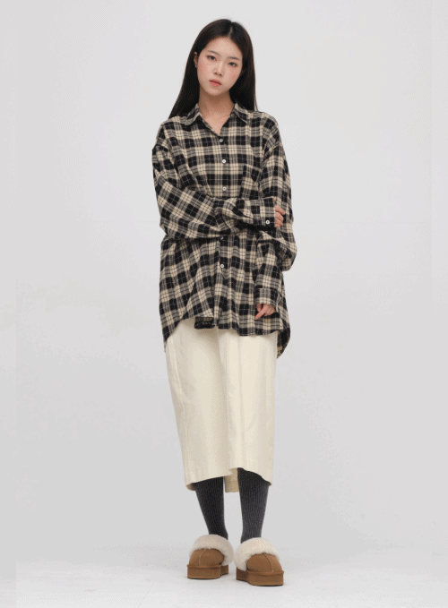 Corduroy Midi Skirt