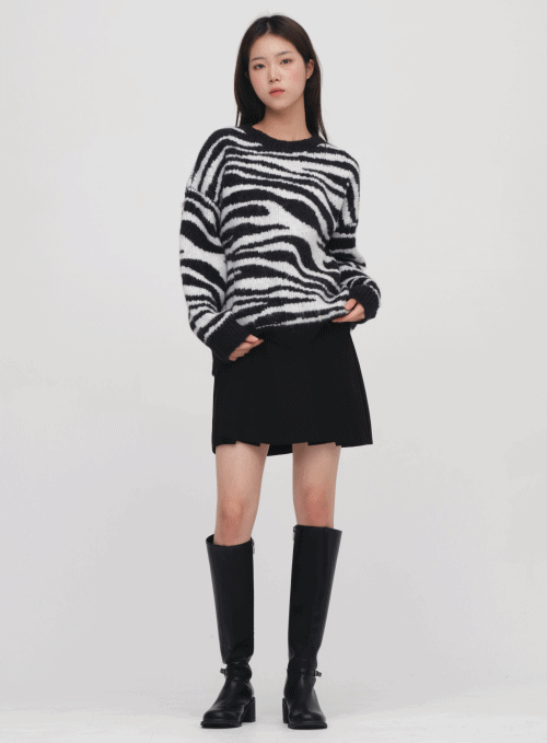 Pleated Mini Skirt