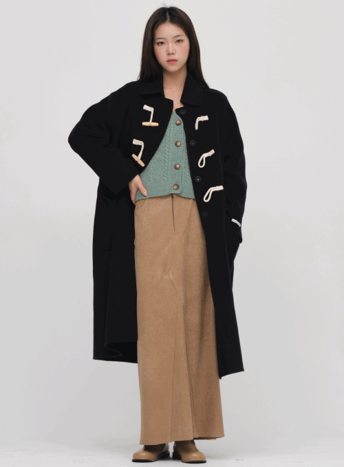 Suede Long Skirt