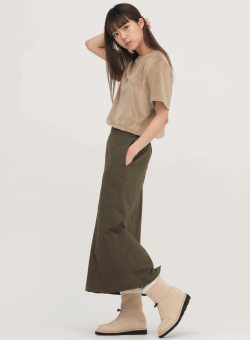 Padded Long Skirt