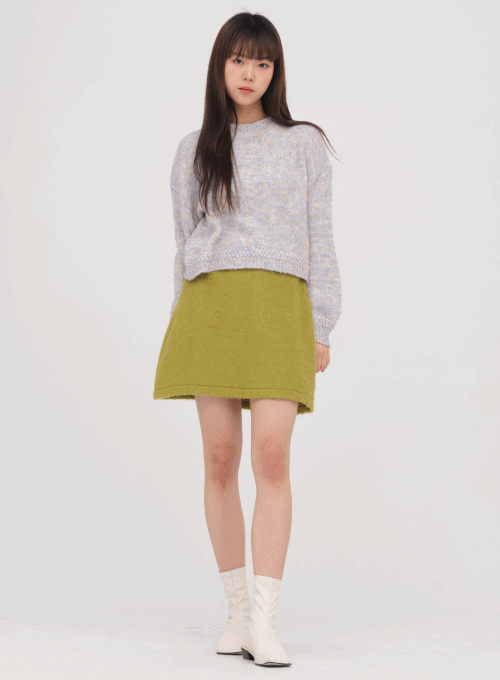 Mini Skirt With Elastic Waist Band