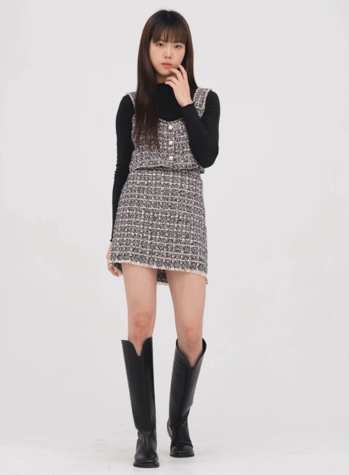 Tweed Mini Skirt