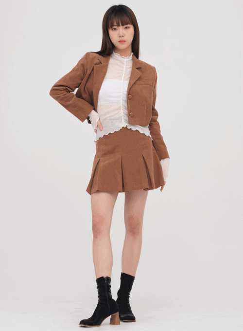 Corduroy Mini Skirt