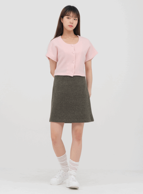 Wool Mini Skirt