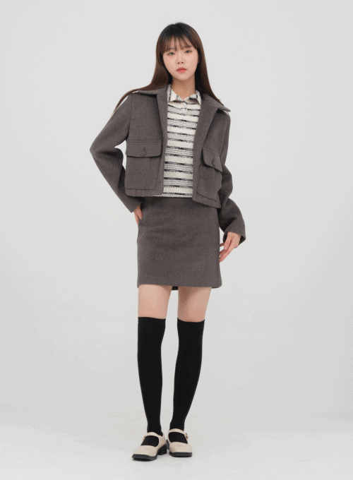 Wool Mini Skirt
