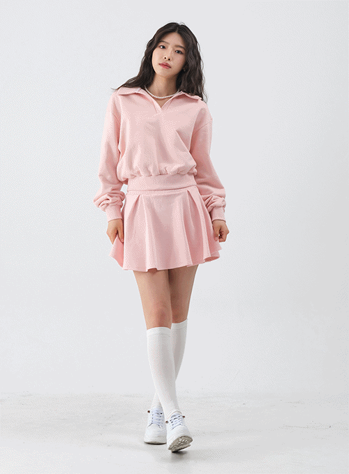 Flare Mini Skirt Pants OM04